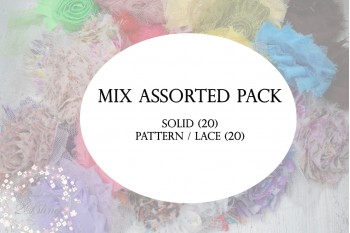 Mix Assorted Surprise pack, Shabby flowers, Pack of 40